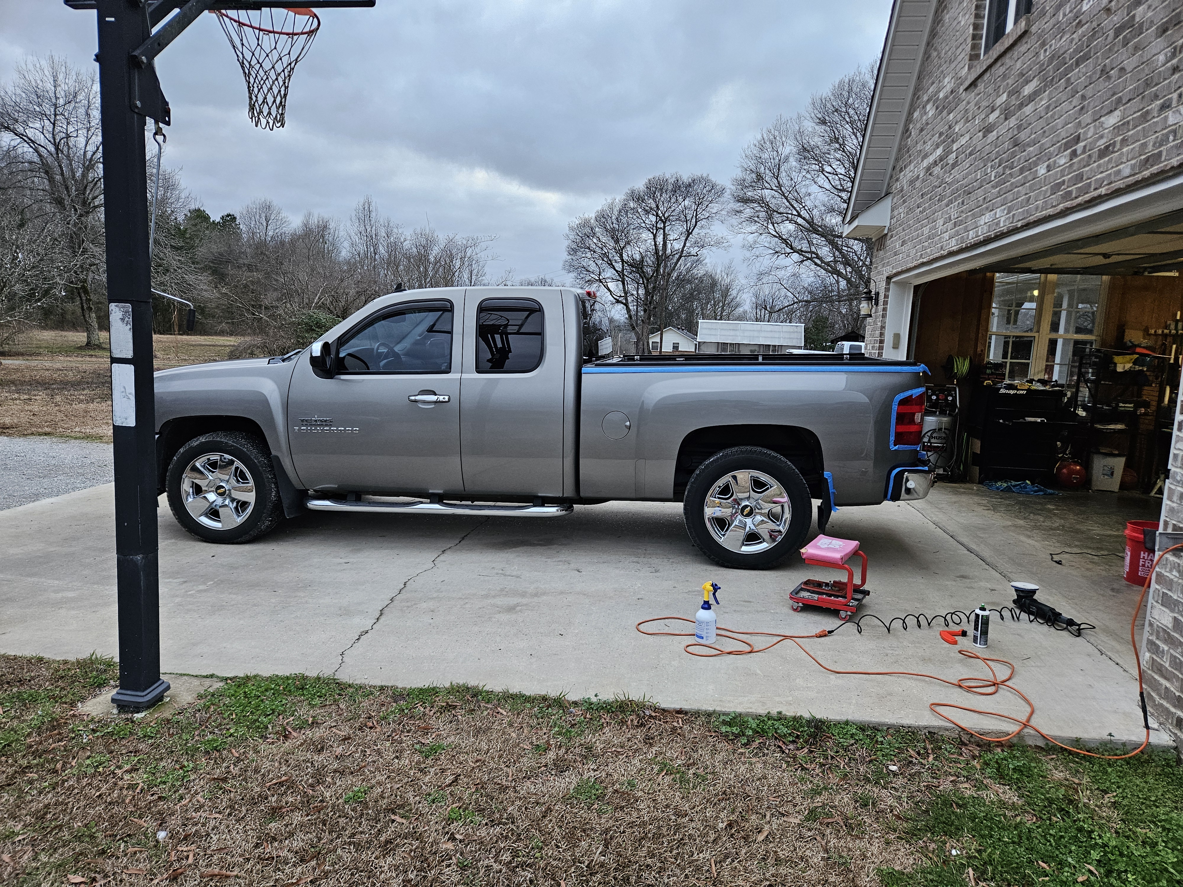 Silverado paint correction detail